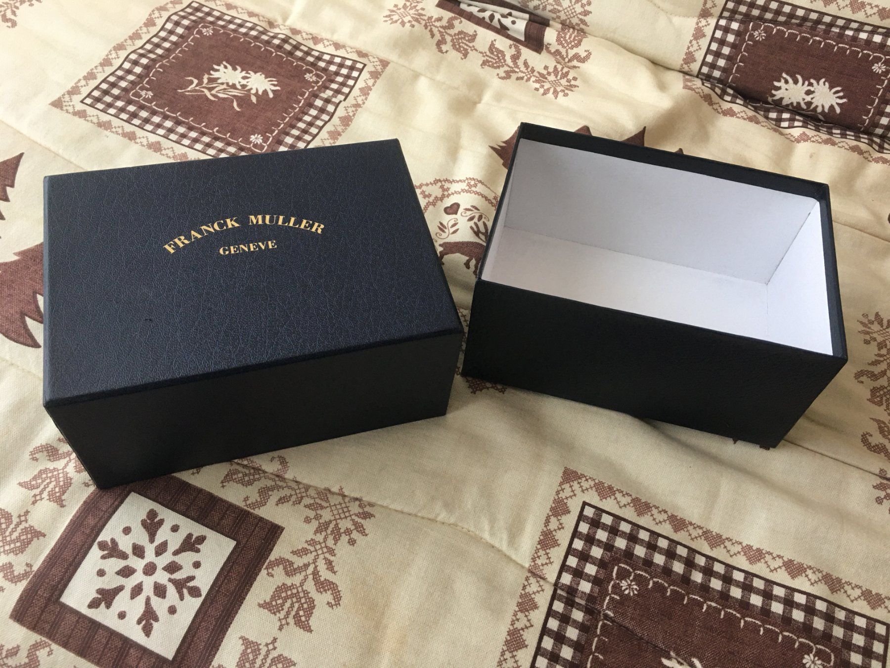 Bucherer Scatole porta orologi: FRANCK MULLER ORIGINAL - CARTON BOX CASE !!! – Usato da Epalinges venduto da dream-watch 4