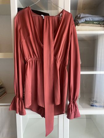 Jumpsuit kurz, Gr. M, rostrot, neuwertig