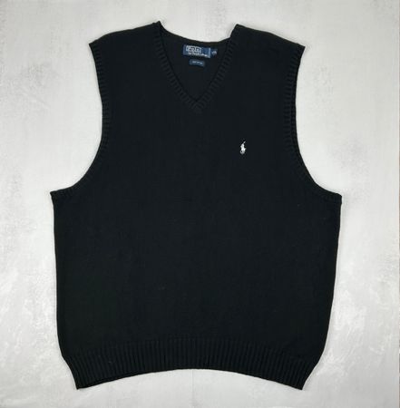 Pull sans manches Ralph Lauren noir - Taille XXL