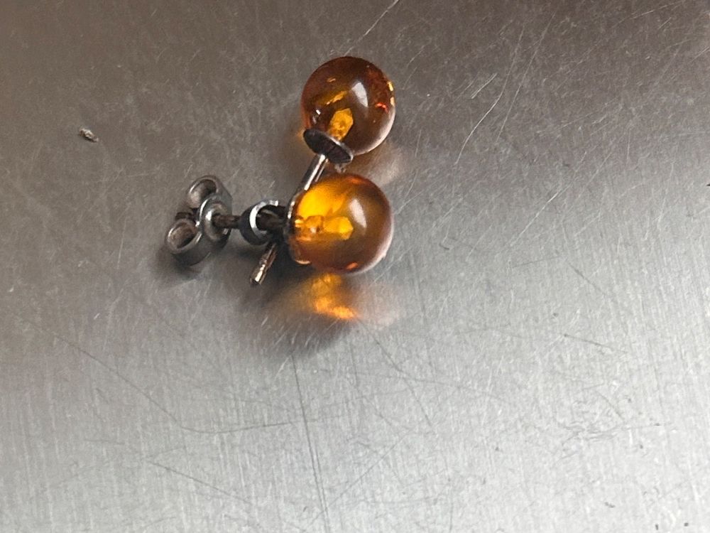 Orecchini pendenti & Orecchini a lobo: Ohrenstecker Bernstein  (0.5cm) – Usato da Dittingen venduto da Bellevista 4
