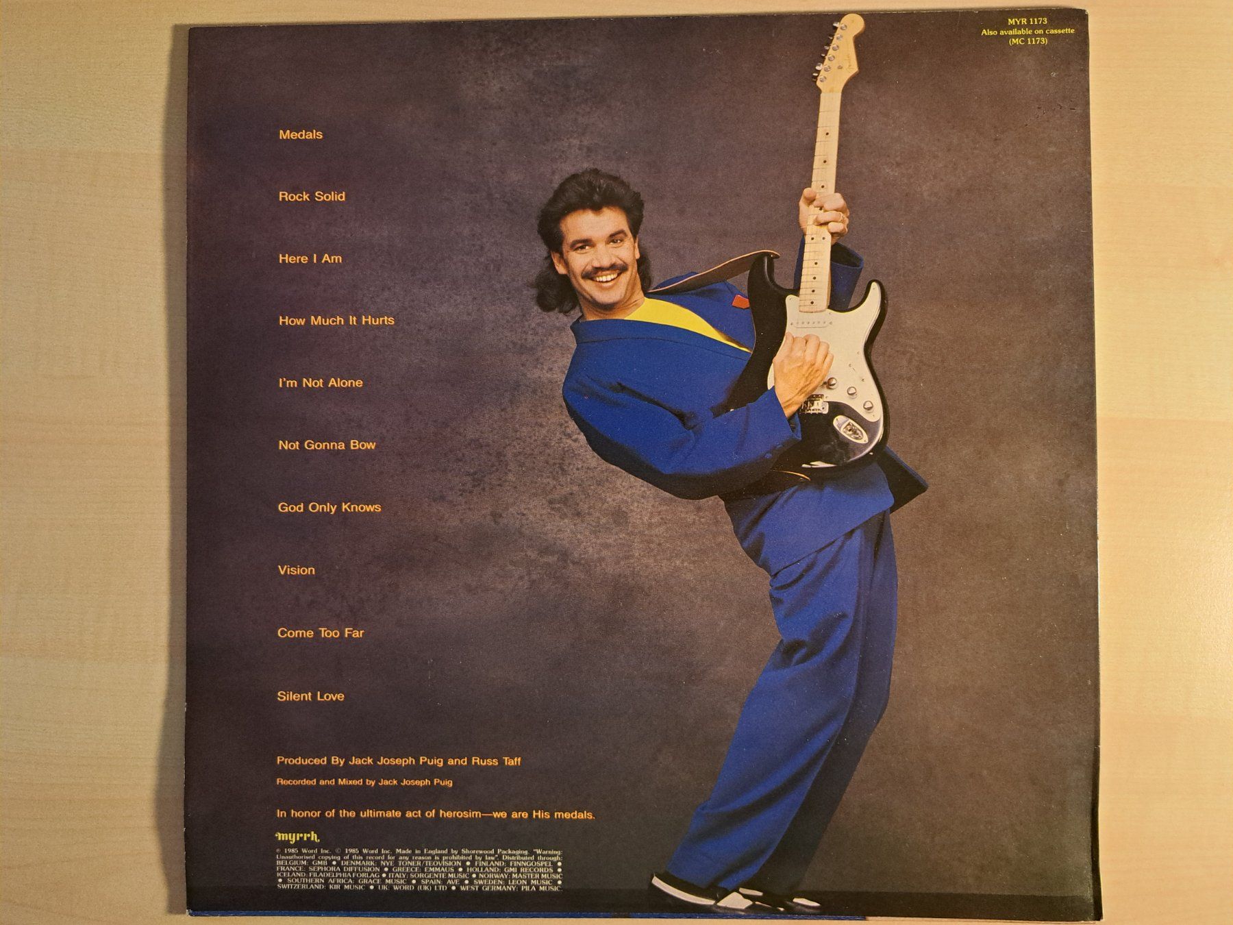 Dischi in vinile: LP Russ Taff. Medals (1985) – Usato da Glashütten venduto da Christheswiss 1