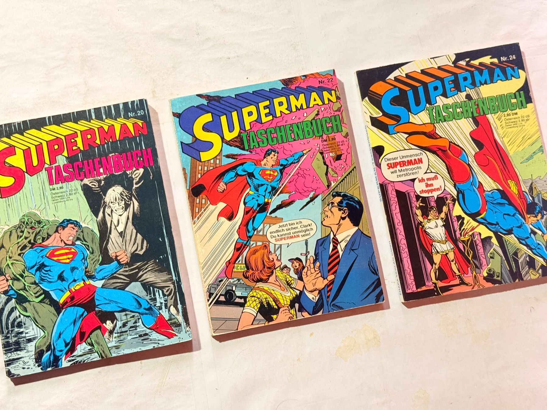 Comics: Superman Taschenbücher, Nr. 20, 22, 24 - Top Zustand! – Gebraucht aus Zuerich von SonderArt-Wertgut