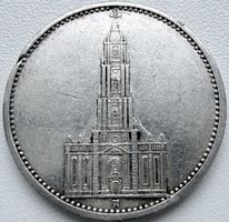 5 Reichsmark 1934 A – Garnisonkirche Potsdam – Silber 900