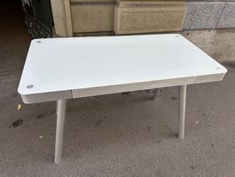 Schreibtisch Designertisch Schublade Glas-Aluminium