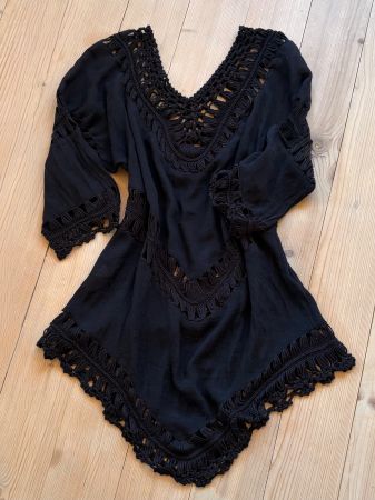 Strandkleid /Kleid/Tunika ,grobe Häkelspitze,Gr.onesize