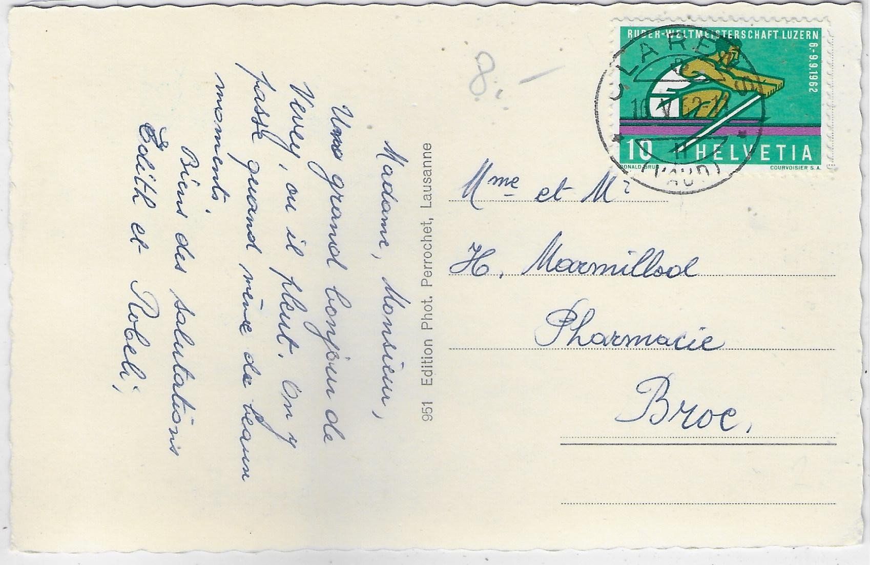 Cartoline postali: Vevey - Multiview – Usato da Ettingen venduto da Kartenplanet 1