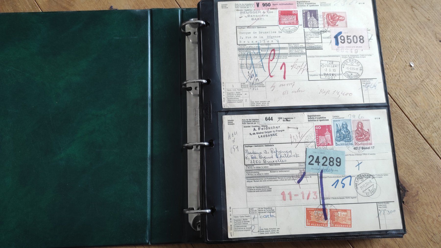 Album: Sammlung Postbelege, Frachtbriefe, Briefumschläge – Usato da Baar venduto da Cooltango
