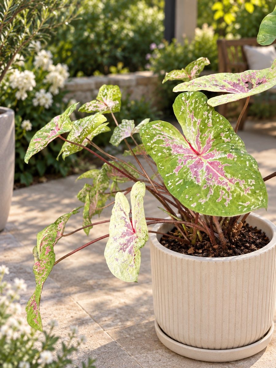 Piante & sementi: Caladium Pflanze bunt Ableger – Nuovo (secondo la descrizione) da Altdorf UR venduto da nemio.shop