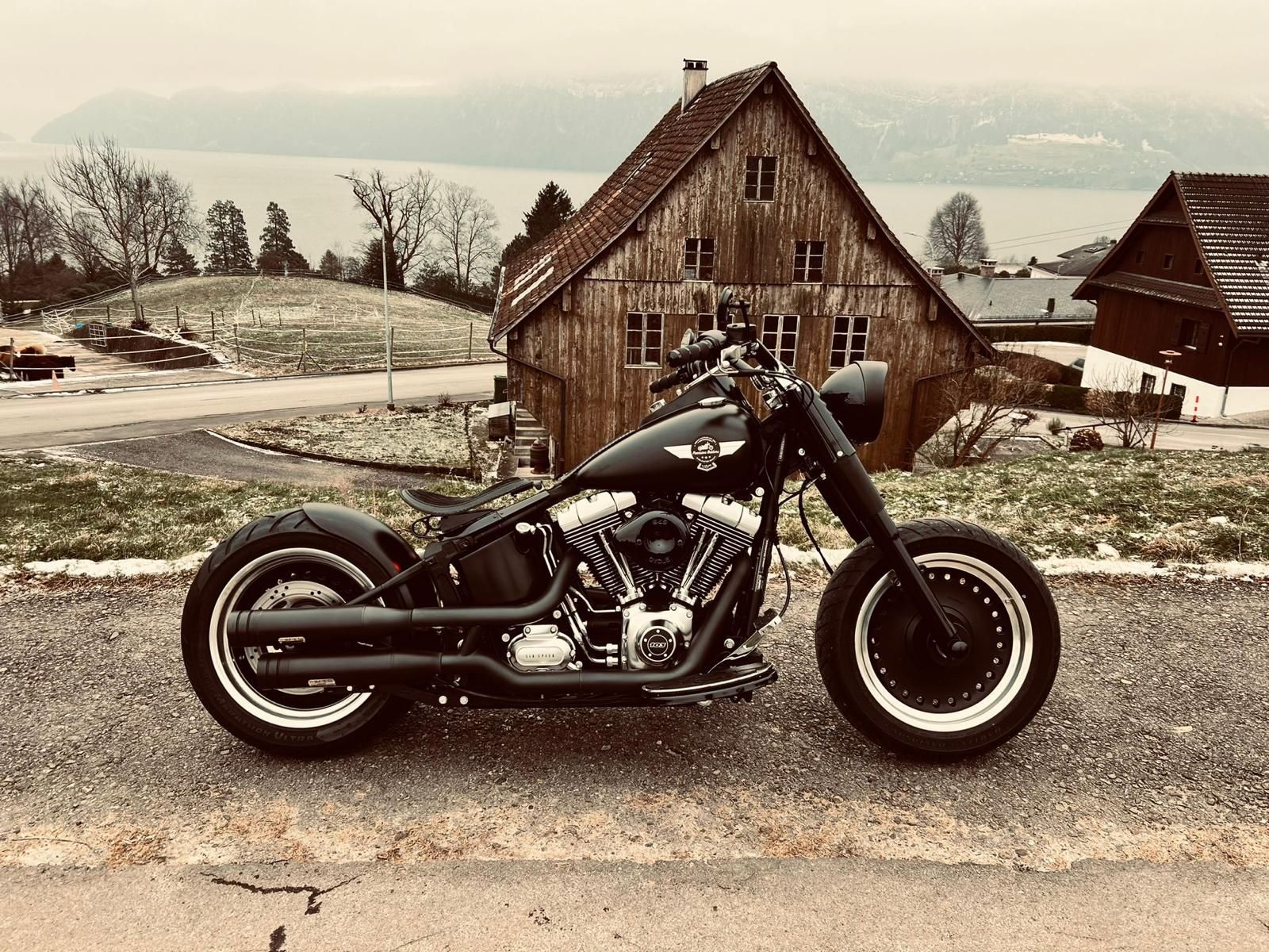 Harley-Davidson Chopper: Harley Davidson FLSTFB 103 – Usato da Unteriberg venduto da fabiankalin