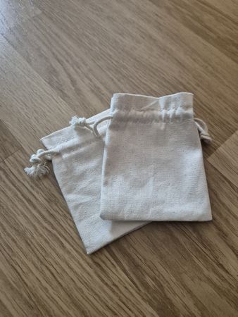 2 Baumwoll Säckli, Beutel
