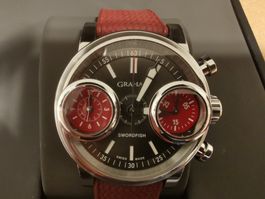 GRAHAM SWORDFISH BLACK/RED NEW&FULLSET&WARRANTY&BRACELET