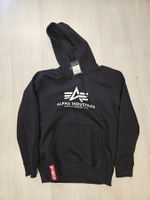 Alpha Industries Basic Hoodie – Schwarz – Gr. L Neu
