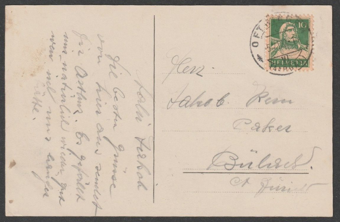 Cartoline postali: AK SO: 5.VI.22, LUTERBACH, "Bad Lauterbach" – Usato da Basel venduto da Colec 1
