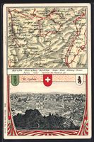 St. Gallen, Blick über die Dächer, Lan