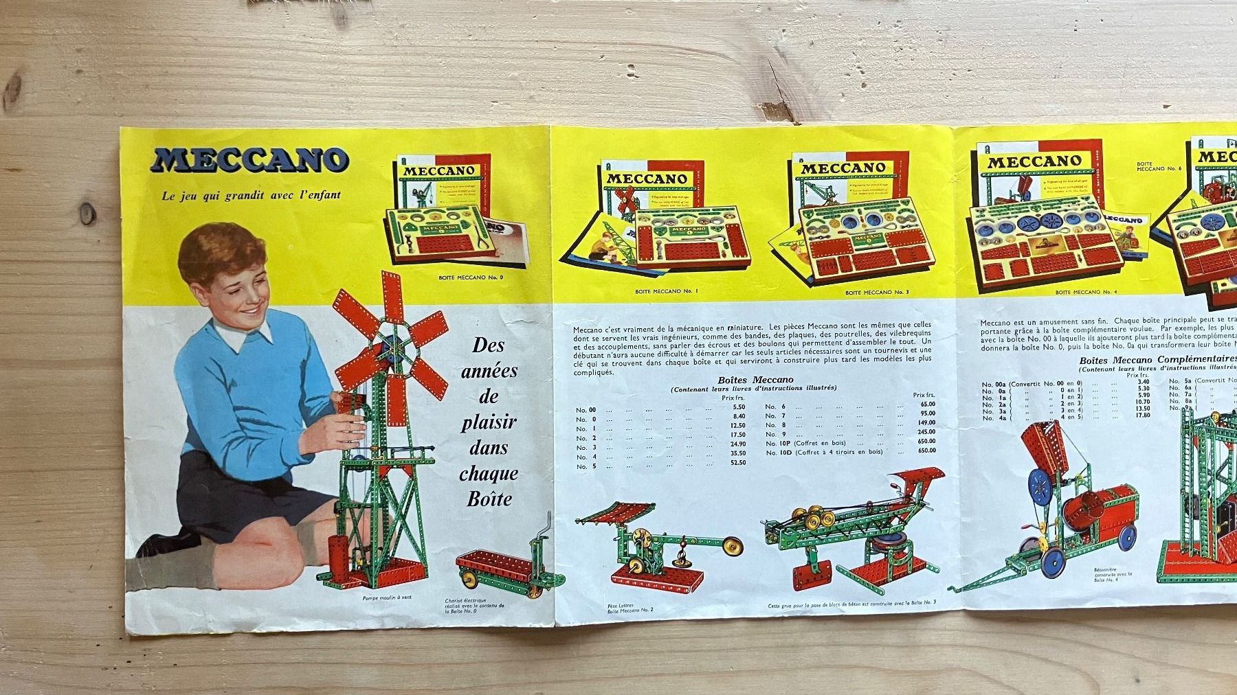 Spielzeuge: Dépliant MECANO 1959 Spiel – Gebraucht aus St-Cierges von LeRegain 2