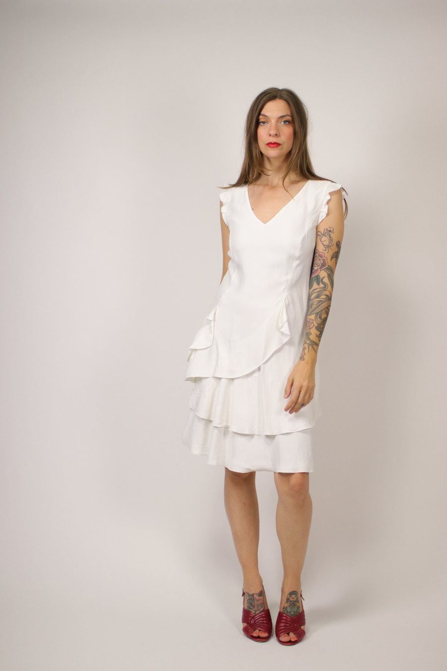 Valentino Kleider: White Silk VALENTINO Dress - Size 38 – Gebraucht aus Hombrechtikon von BAZ-Vintage 4
