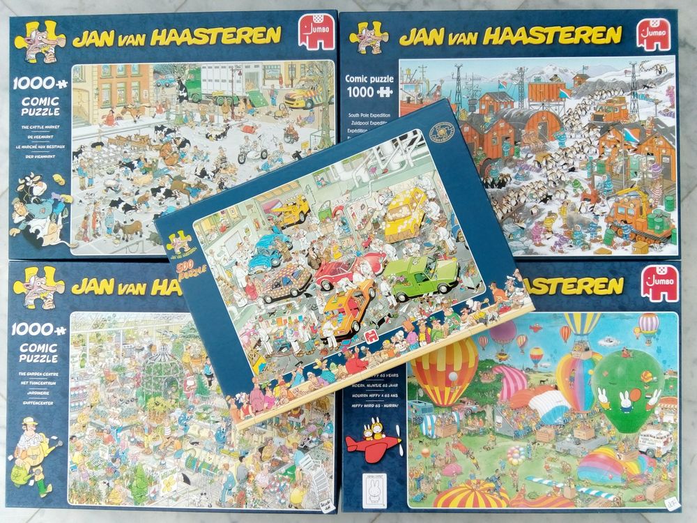 5x Fun Comic Puzzles 1000 / 500 Teile - Jan van Haasteren (Neuf (Voir ...