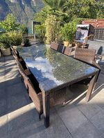 Esstisch inkl. 8 Stühle Rattan VIPLounge