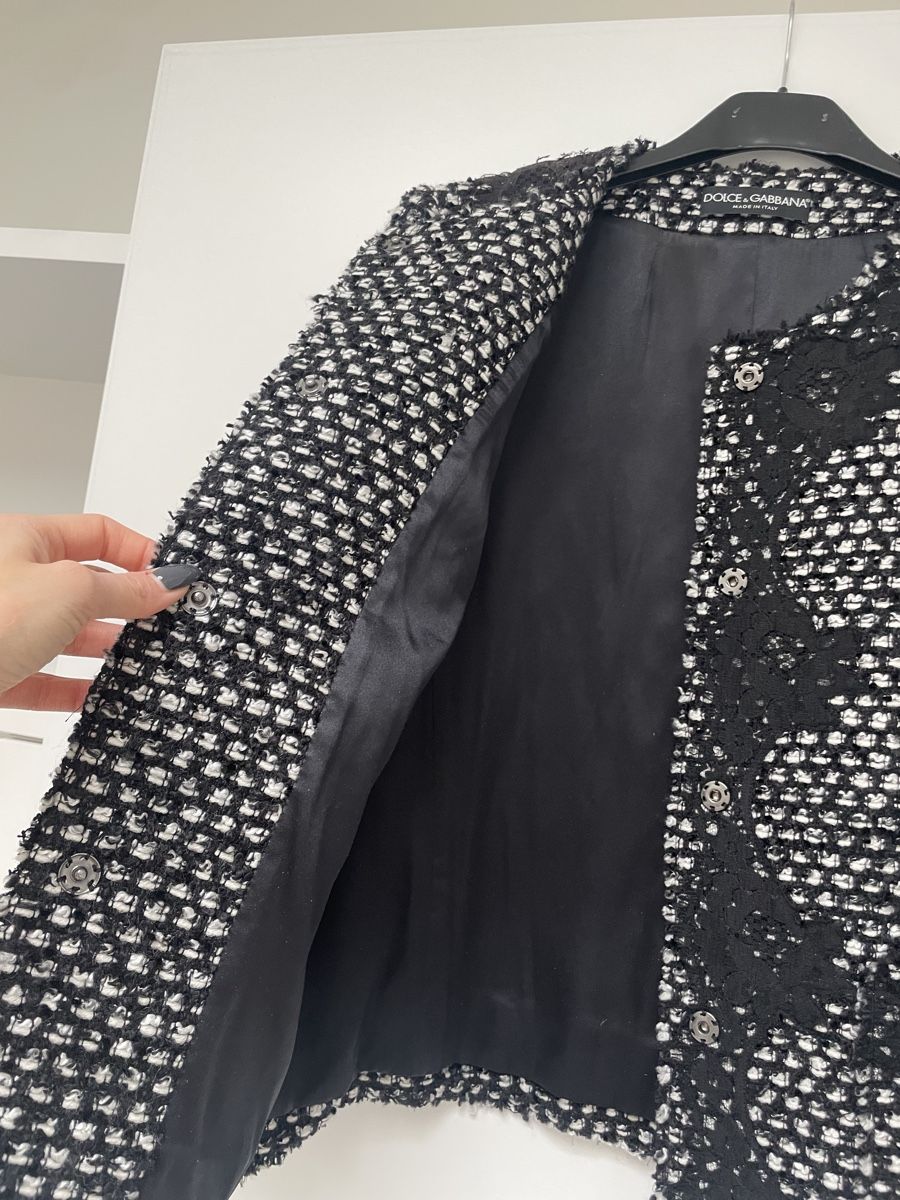Dolce & Gabbana Giacche: Dolce & Gabbana Tweed Blazer – Usato da Stäfa venduto da Nicole093 6