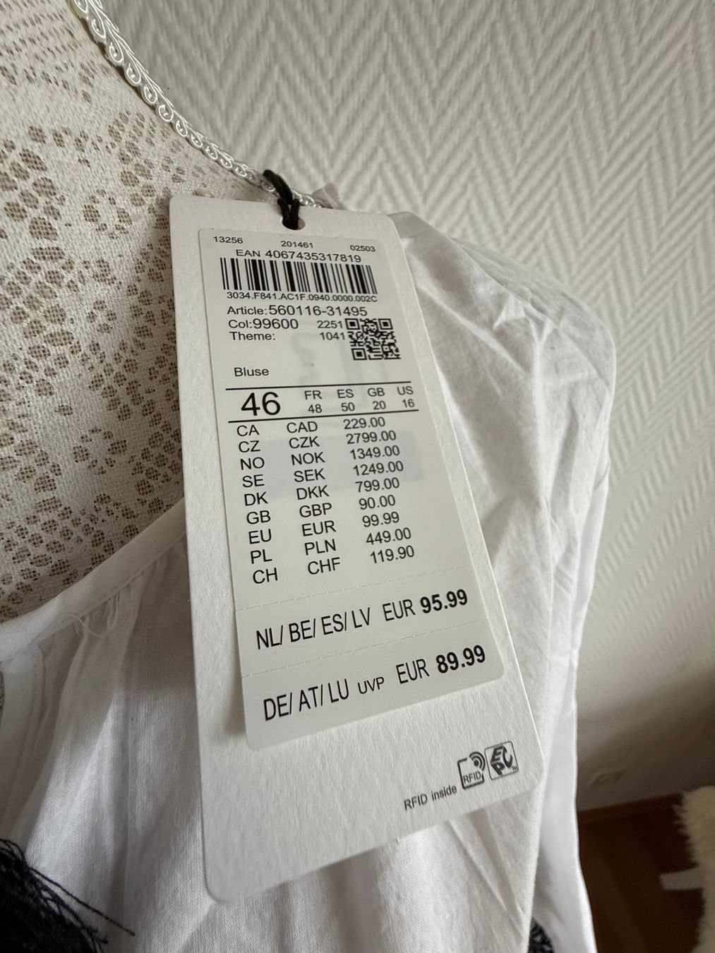 Gerry Weber Camicette: Neuware Bluse Gerry Weber Gr. 46 Baumwolle – Nuovo e nell'imballaggio originale da Kirchdorf AG venduto da coco123 5