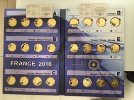 CuGoldplated FussballEMTeilnehmer2016Set