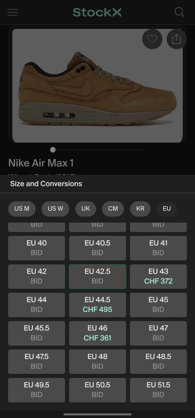 Nike Scarpe da uomo: Nike Air Max 1 LTR Premium EU41/US8 - wheat pack – Nuovo (secondo la descrizione) da Petit-Lancy venduto da daaan01 4