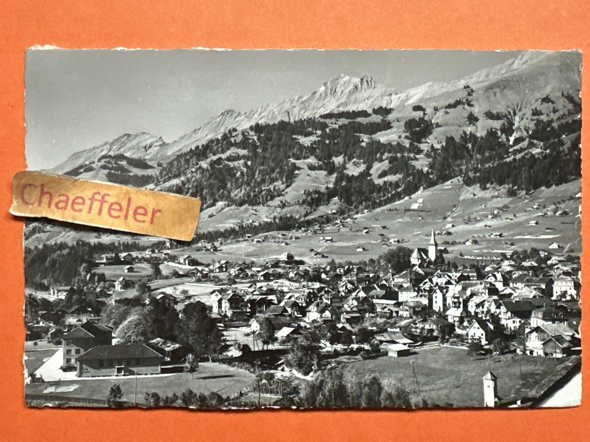 Ansichtskarten: Alte Ansichtskarte, Frutigen m. Niesenkette – Gebraucht aus Zürich von Chaeffeler