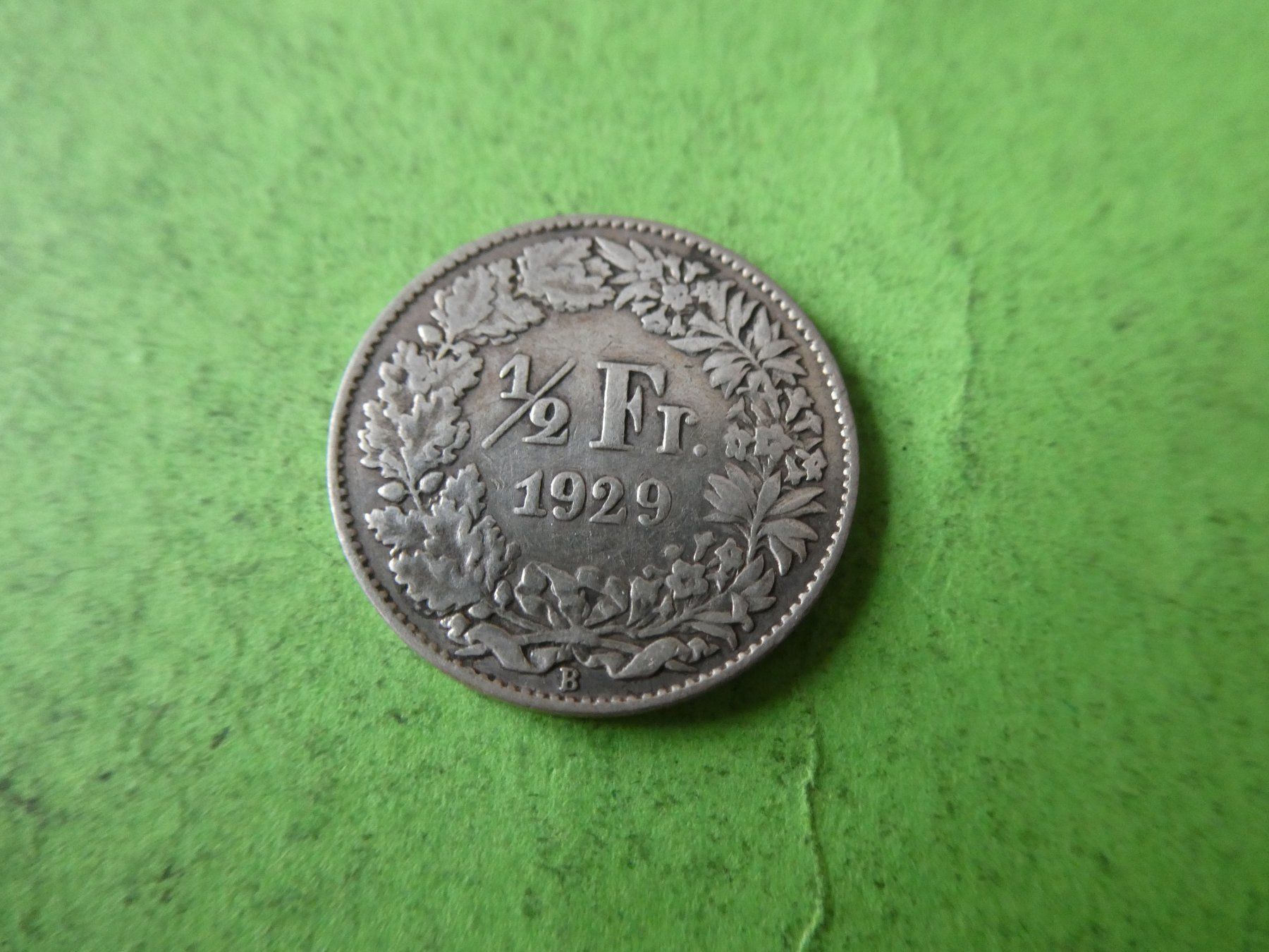 Tutti le monete: Schweiz 1929, 1/2 Franken - Silber – Usato da Hinterforst venduto da Rohusri