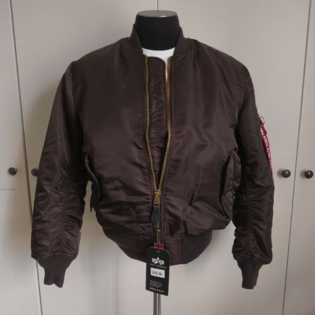 Alpha Industries Bomber Jacke, Braun, Grösse M, Neu!