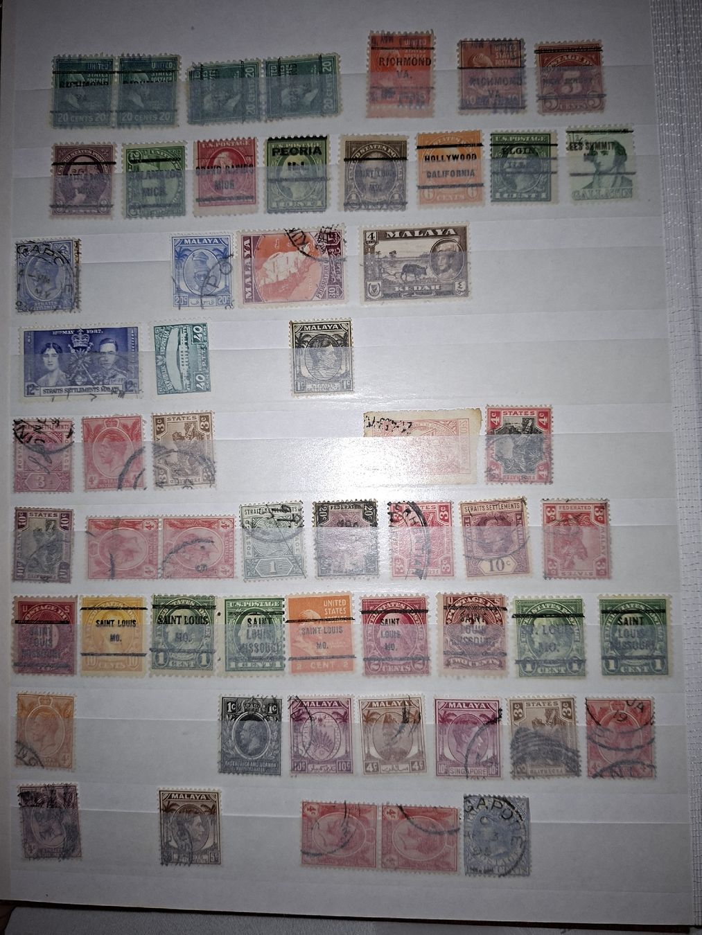 Alle Briefmarken: Briefmarken Usa und diverses  – Gebraucht aus Balgach von SIMEON27 3