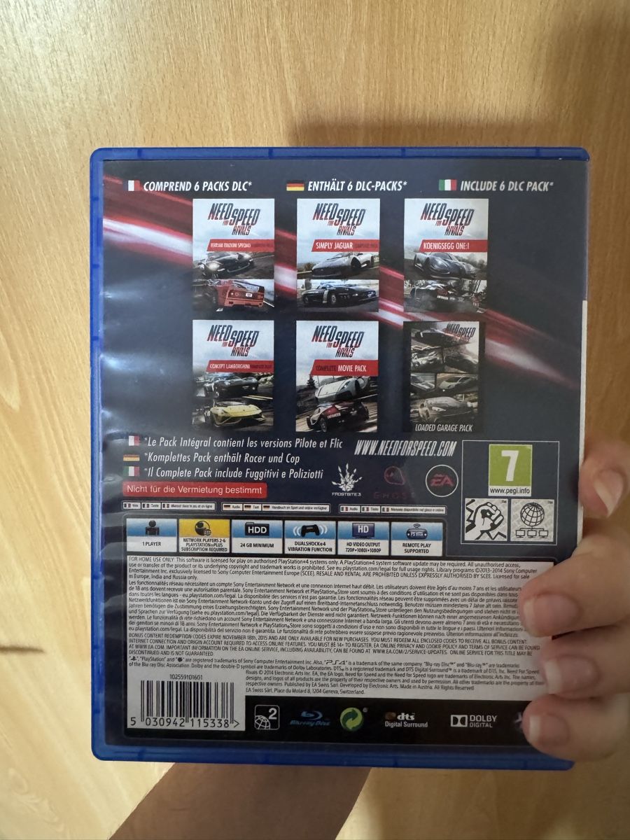 Spiele: Need for Speed Rivals Complete Edition PS4  – Neu (gemäss Beschreibung) aus Ins von maximal_30CHF 1