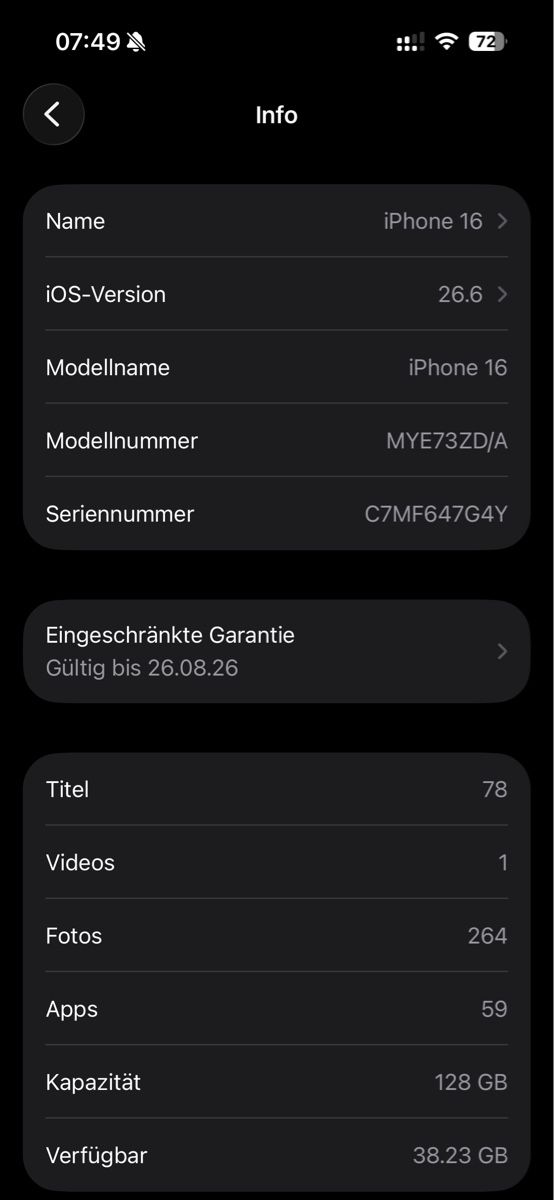 Apple Portables: iPhone 16 – D'occasion à Zollikofen par Karib 4