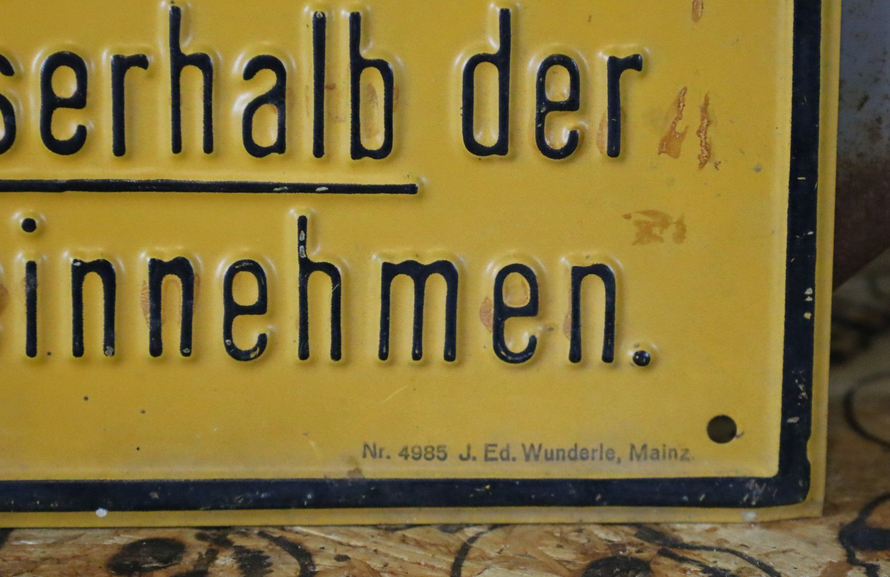 Schilder: Blechschild "Nahrungsmittel & Getränke" – Gebraucht aus Birrwil von brandschatz_birrwil 2