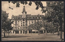 AK Ouchy-Lausanne, Hotel du Parc, 1932
