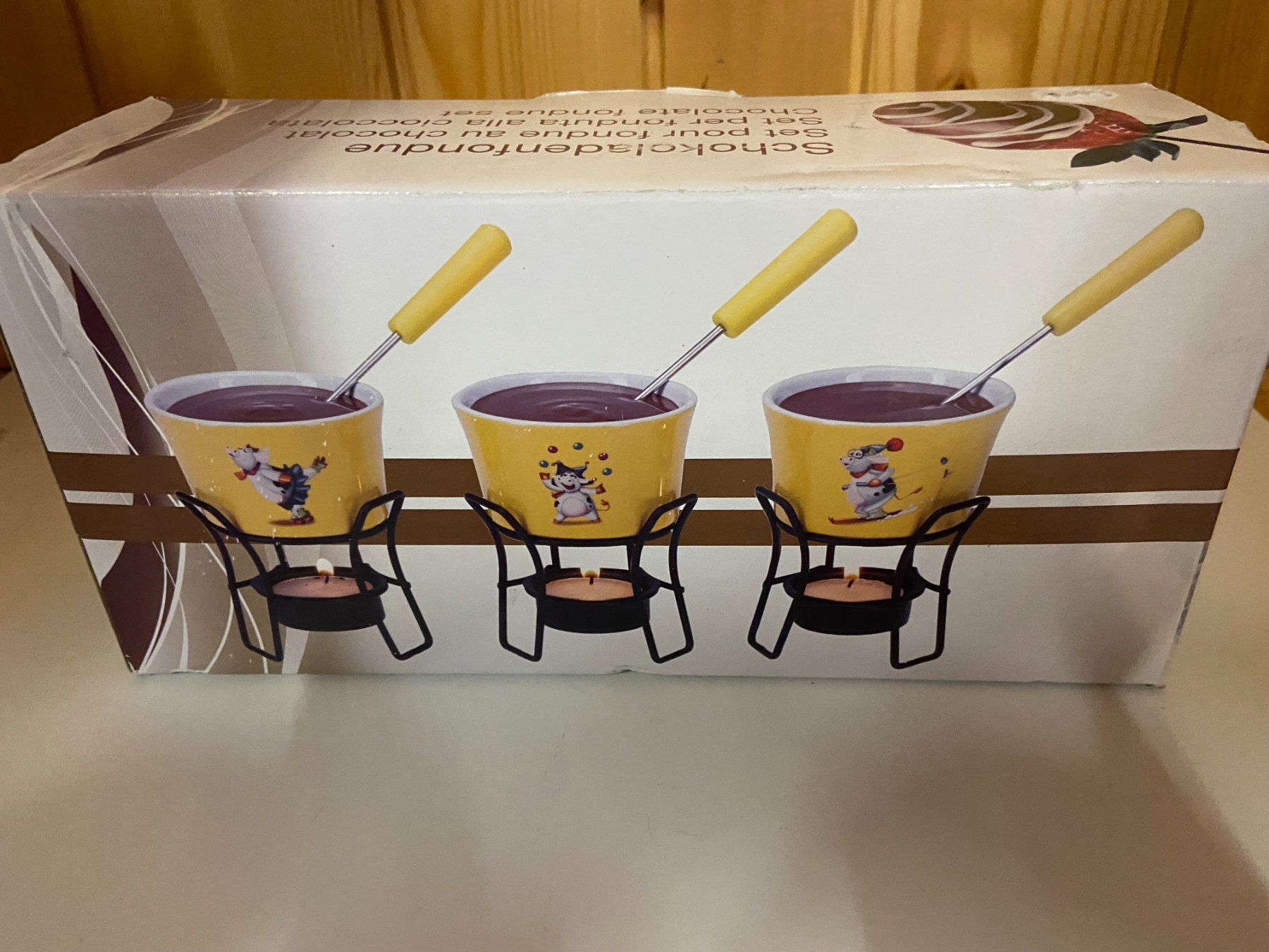 Set di piatti: Schokoladenfondue – Nuovo e nell'imballaggio originale da Werthenstein venduto da Sublix 1