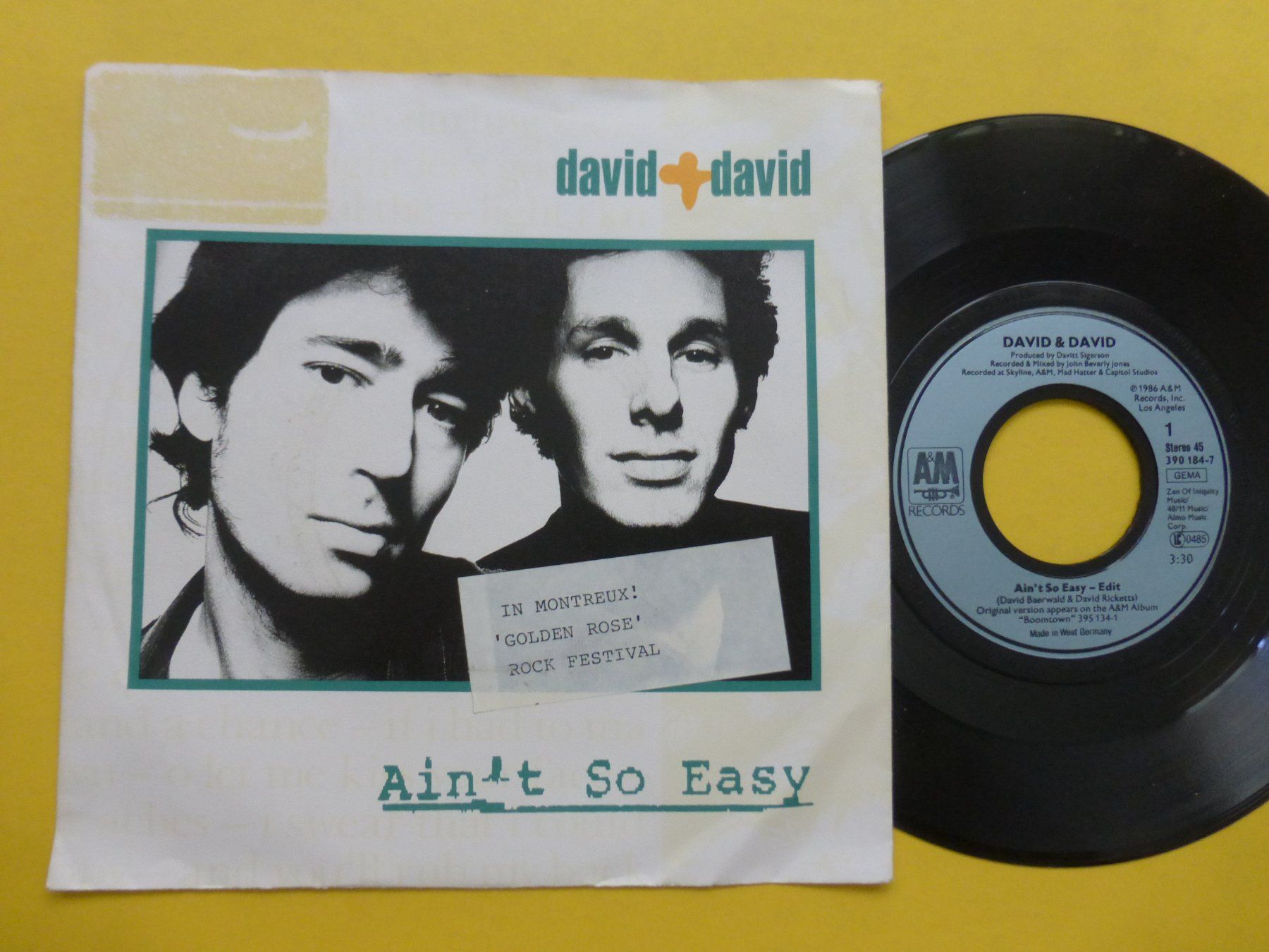 Schallplatten: David + David – Ain't So Easy – Gebraucht aus Zürich von Swiss57