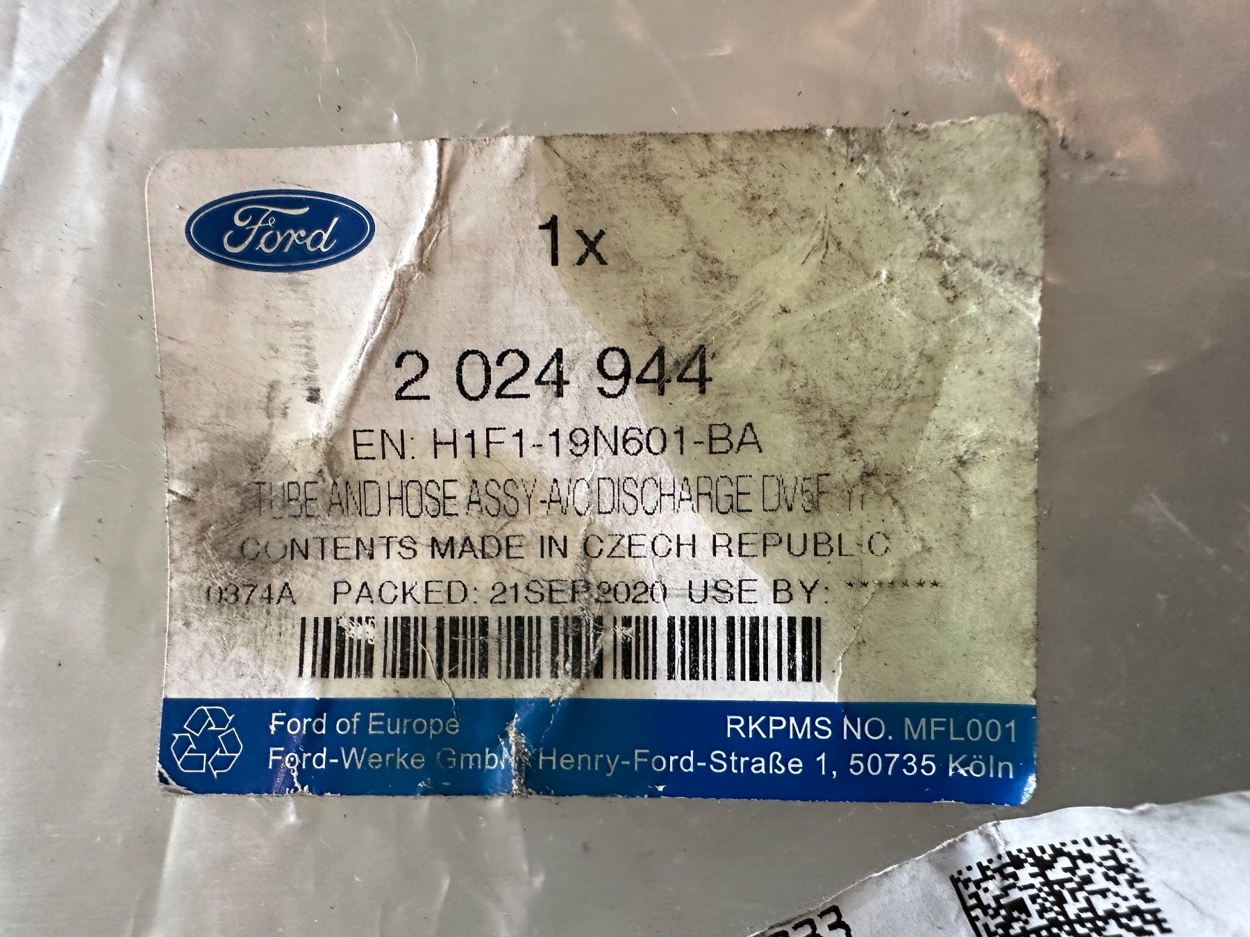 Ford Alle Autoersatzteile: Ford Focus C-Max Kuga Klimaleitung – Original Ford 2024944 – Neu (gemäss Beschreibung) aus Oberohringen von climservice 3