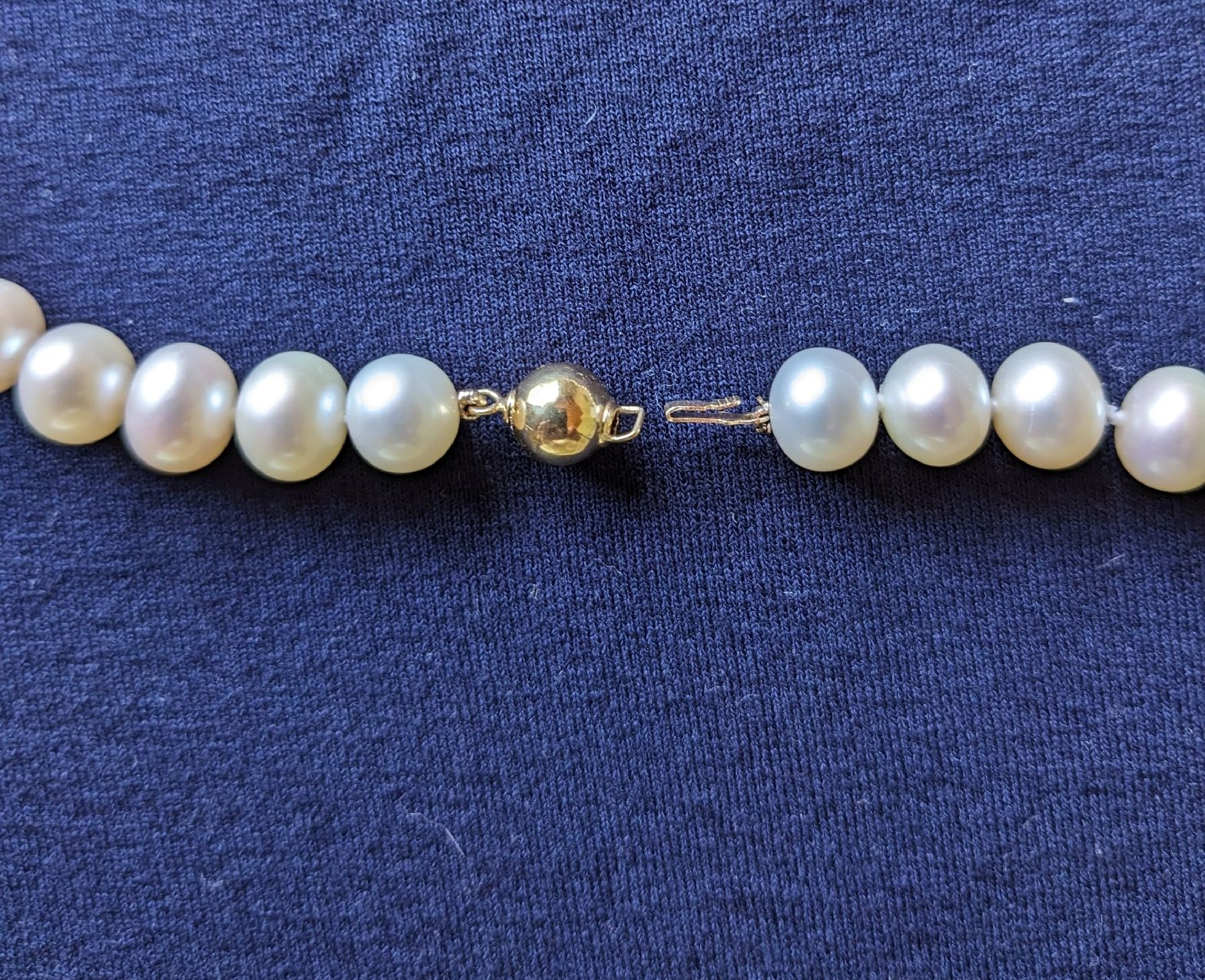 Perle (finte): Perlencollier 8 - 9 mm Gelbgold – Nuovo (secondo la descrizione) da Toffen venduto da Lohner51 1