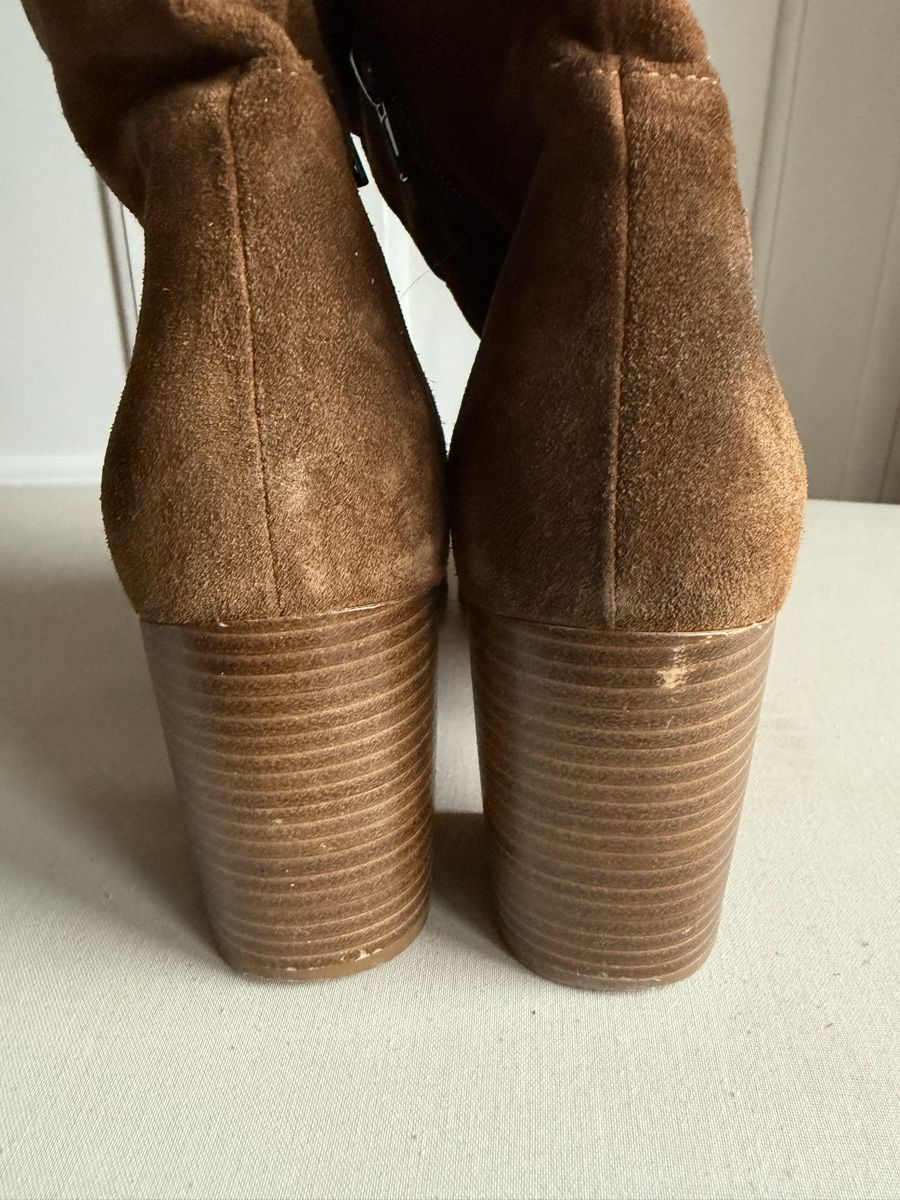 Scarpe da donna: Camel-coloured suede ankle boots - Size 40 – Usato da Genève venduto da jul_5xsn 3