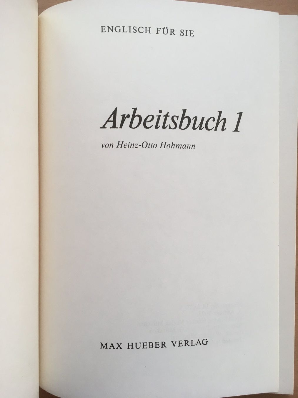 Libri: Englisch für Sie - Arbeitsbuch 1 – Usato da Grenchen venduto da Kogi7 1