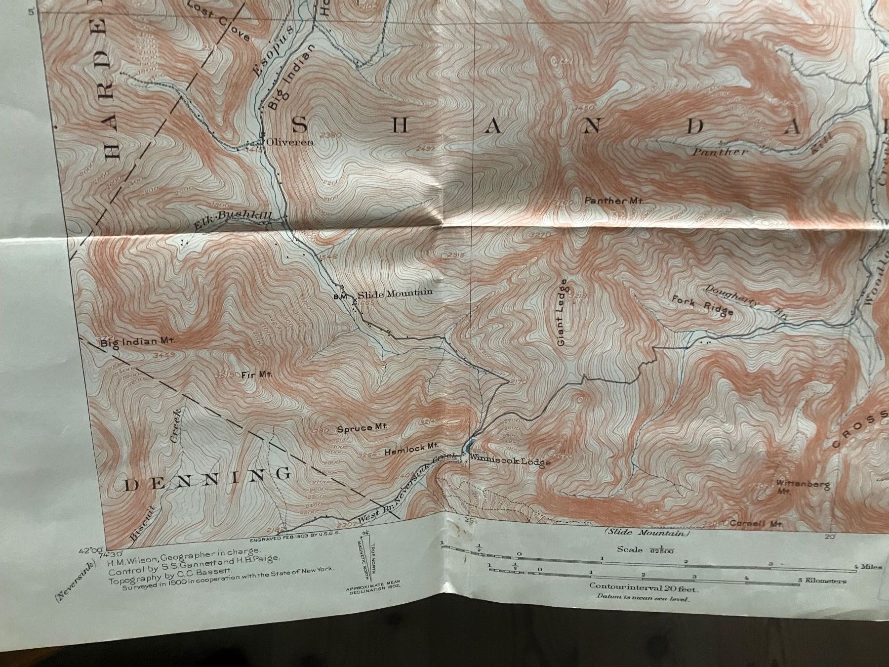 Landkarten & Atlanten: Topography State of New York – Gebraucht aus ZUERICH von Carolus1 5