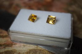 Citrin  Brasilien  2 Stück   3.19ct