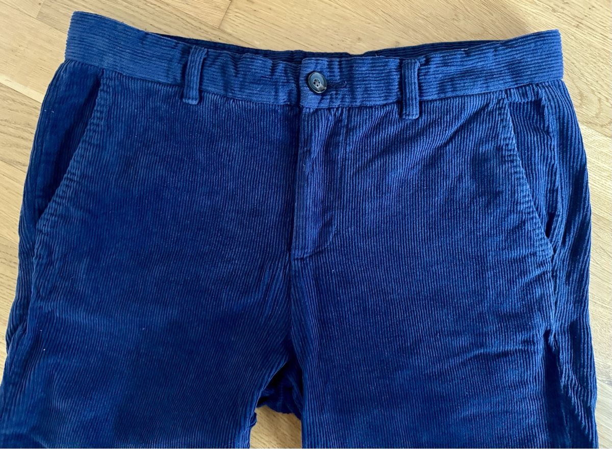 We Hosen: Chinohose Manchesterstoff blau WE – Gebraucht aus Basel von superbusi 1