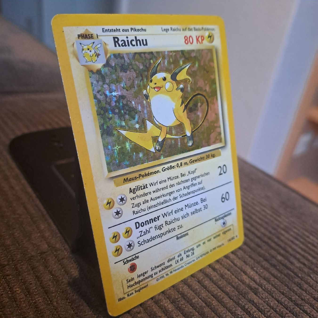 Pokémon Sammelbilder & Trading cards: Raichu Holo, Base Set 14/102 – Gebraucht aus Düdingen von Ruge91 1