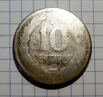 El Salvador 10 Centavos 1925 sehr selten