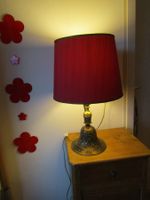 2 lampes style oriental / 1 avec abat-jour en tissu