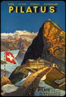 Blechschild-PILATUS-MONT PILATE 2132 M