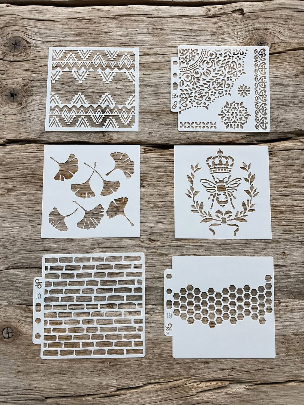 Pochoirs: Neues 6er  Set Malschablonen  Shabby Chic – Neuf avec emballage d'origine à Effretikon par wenuss