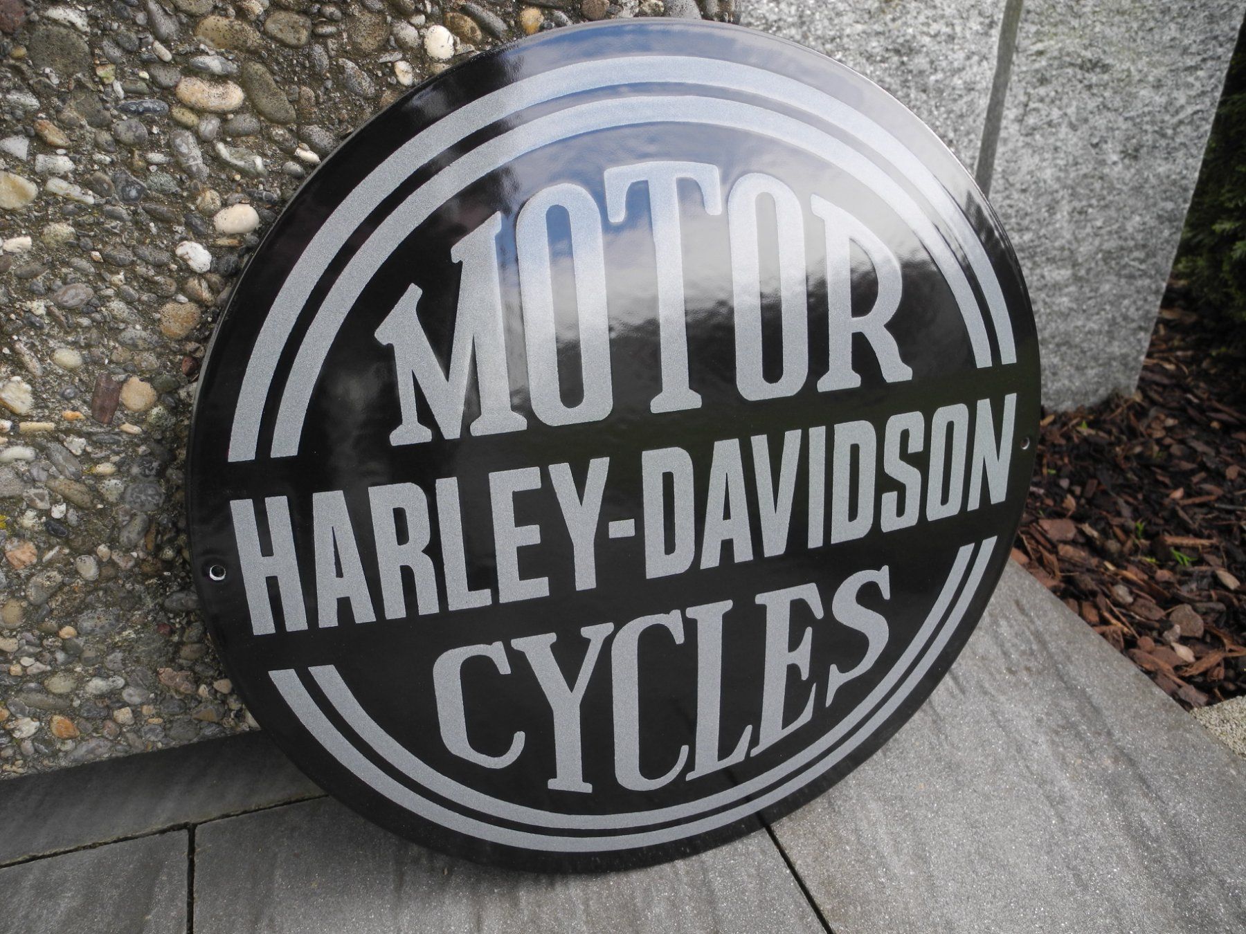 Harley-Davidson Schilder: HARLEY-DAVIDSON -EMAILSCHILD – Neu (gemäss Beschreibung) aus Reinach AG von Huckleberrysix 1