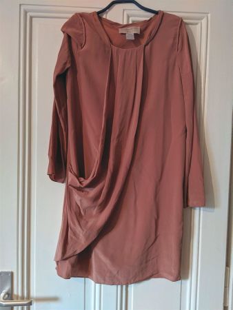 VANESSA BRUNO : Robe en soie rouille pâle XS-S